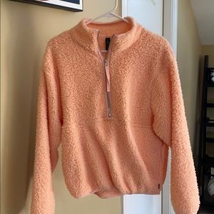 adorable peach colored sherpa!! never worn
